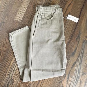 Wish List High-Waisted Olive Jeans, M